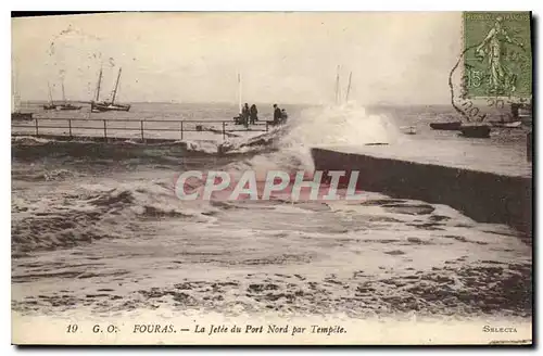 Cartes postales Fouras La Jetee du Port Nord par Tempete