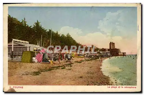 Ansichtskarte AK Fouras La Plage et le semaphore