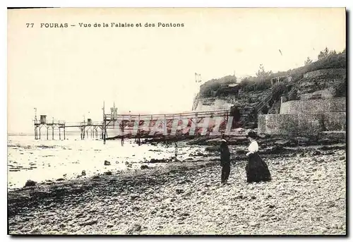 Cartes postales Fouras Vue de la Falaise et de Pontons