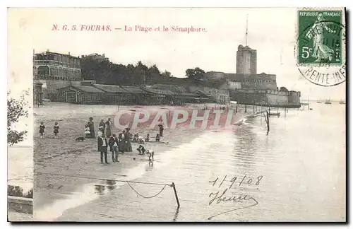 Ansichtskarte AK Fouras La Plage et le Semaphore