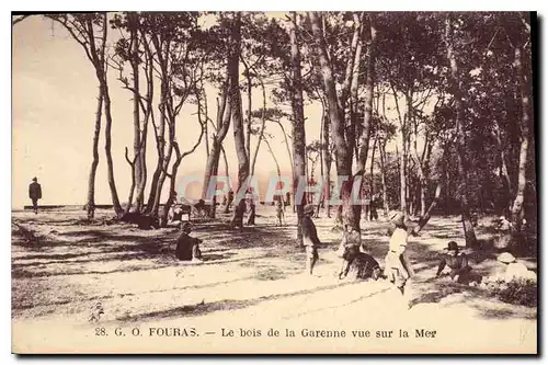 Cartes postales Fouras Le bois de la Garenne vue sur la Mer