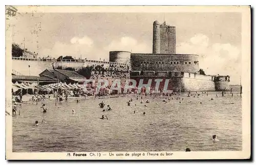 Cartes postales Fouras Un coin de la plage a Theure du bair