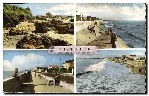 Cartes postales moderne Chatelaillon Rochers d'Angoulins Descente vers la plage La jetee promenade La plage