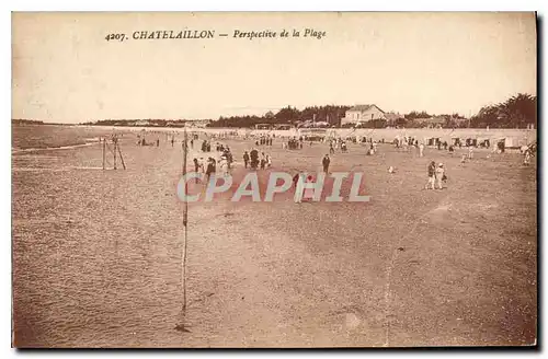 Cartes postales Chatelaillon Perspective de la Plage