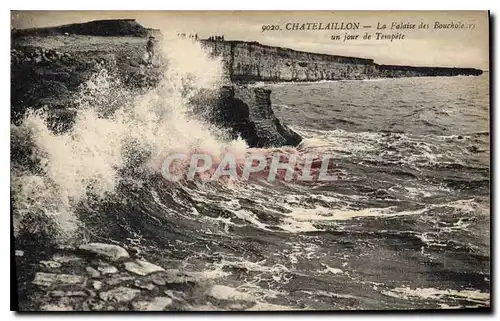 Ansichtskarte AK Chatelaillon La Falaise des Boucholeurs un jour de tempete