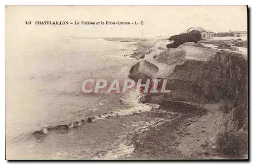 Ansichtskarte AK Chatelaillon La Falaise et le Brise Lames