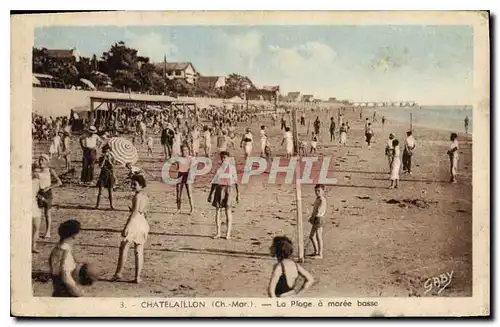Cartes postales Chatelaillon La Plage a maree basse