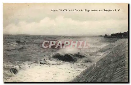 Cartes postales Chatelaillon La Plage pendant une Tempete