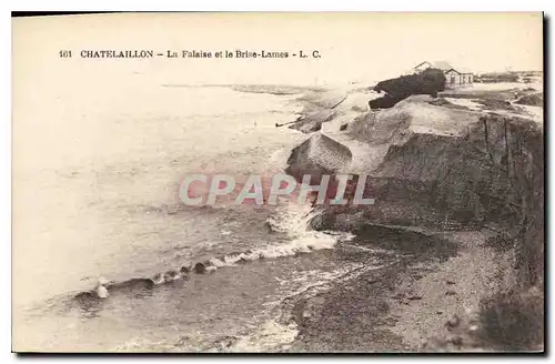 Ansichtskarte AK Chatelaillon La Falaise et le Brise Lames