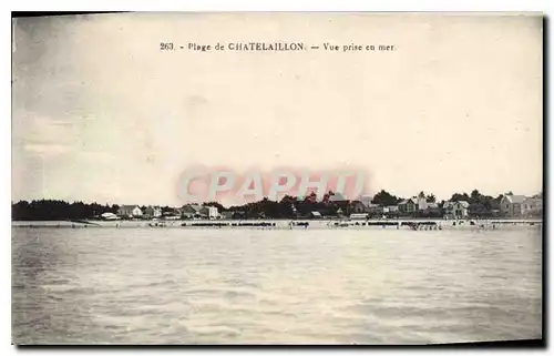 Cartes postales Plage de Chatelaillon Vue prise en mer