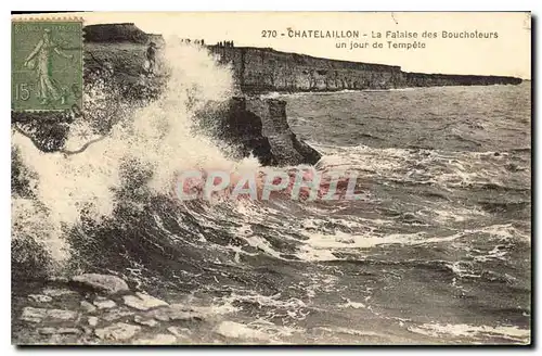 Ansichtskarte AK Chatelaillon La Falaise des Boucholeurs un jour de Tempete