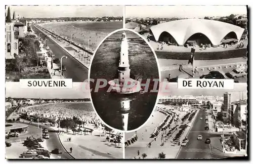 Cartes postales moderne Royan La Plage Le Marche Phare de Cordouan Boulevard de la plage La grande plage