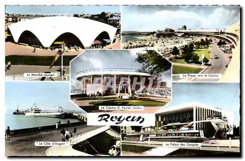 Cartes postales moderne Royan Le marche couvert Le Cote d'Argent Bateau Palais des Congres