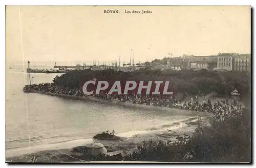 Cartes postales Royan Les deux Jetees