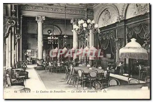 Cartes postales Royan Le Casino de Foncillon La Salle de Baccara