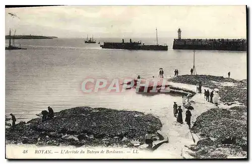 Cartes postales Royan L'Arrivee du Bateau de Bordeaux