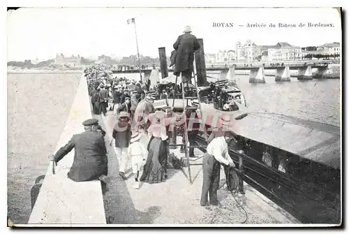 Cartes postales Royan Arrivee du Bateau de Bordeaux