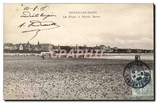 Cartes postales Royan Les Bains La Plage a Maree Basse