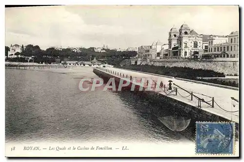 Cartes postales Royan Les Quais et le Casino de Foncillon