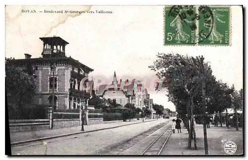 Cartes postales Royan Boulevard St Georges vers Vallieres