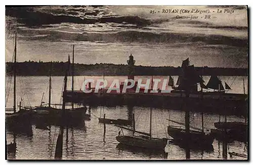 Cartes postales Royan Cote d'Argent La Plage Coutre Jour Bateaux