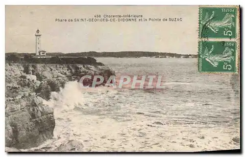 Cartes postales Charente Interieure Phare de Saint Georges de Didonne et la Pointe de Suzac