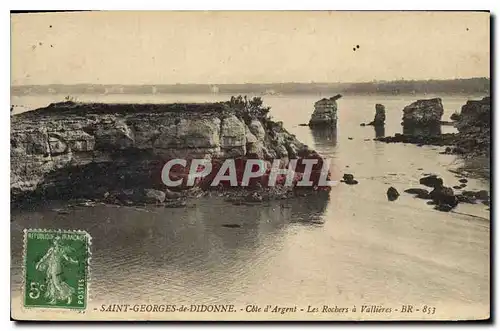 Ansichtskarte AK Saint Georges de Didonne Cote d'Argent Les Rochers a Vallieres