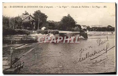 Cartes postales Saint Georges de Didonne Cote d'Argent Chemin de Vallieres La Plage