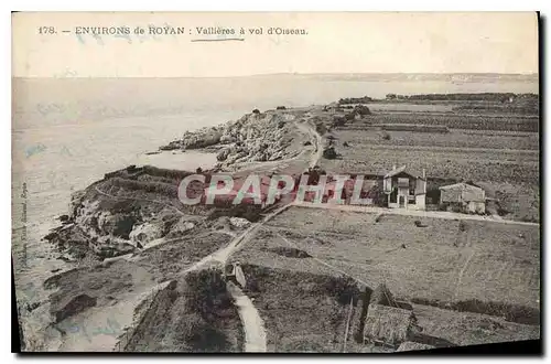 Cartes postales Environs de Royan Vallieres a vol d'Oiseau