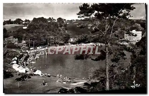 Cartes postales moderne Bretagne Trebeurden Trez Meur la grande plage vue du Castel