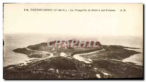 Cartes postales Trebeurden La Presqu'ile de Bihit a vol d'oiseau