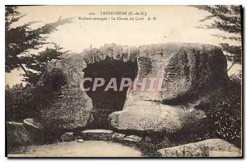 Cartes postales Trebeurden Rochers etranges La Chaise du Cure