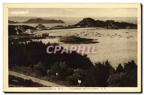 Ansichtskarte AK Trebeurden Vue generale des trois plages