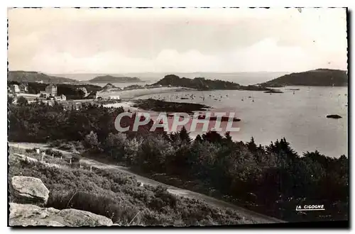 Ansichtskarte AK Trebeurden Vue generale des Trois Plages