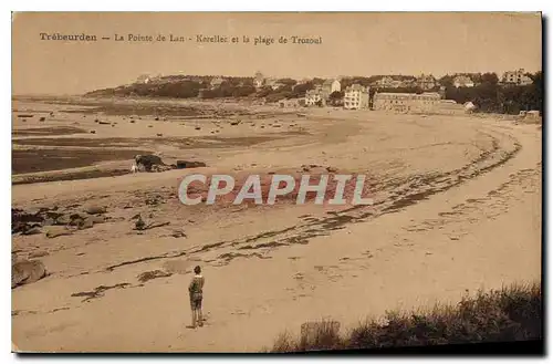 Cartes postales Trebeurden La Pointe de Lan Kerellec et la plage de Trozoul