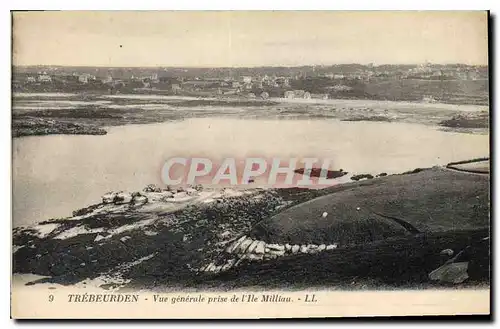 Cartes postales Trebeurden Vue generale prise de l'Ile Milliau