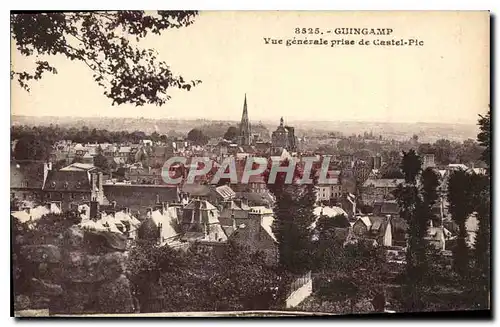 Ansichtskarte AK Guingamp Vue generale prise de Castel Pic