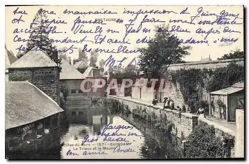 Cartes postales Guingamp Le Trieux et le Moulin Lavoir