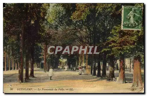 Ansichtskarte AK Guingamp La Promenade du Vally