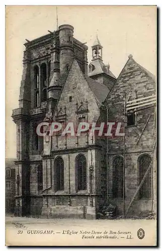 Ansichtskarte AK Guingamp L'Eglise Notre Dame de Boun Secours