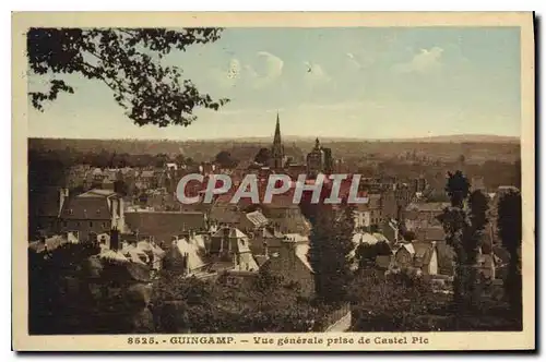 Cartes postales Guingamp Vue generale prise de Castel Pic