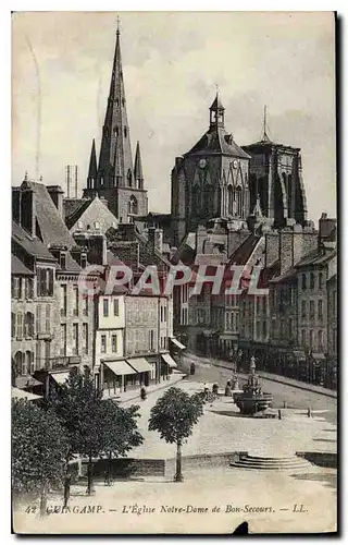 Ansichtskarte AK Guingamp L'Eglise Notre Dame de Bon Secours