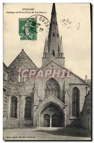 Ansichtskarte AK Guingamp Basilique de Notre Dame de Bon Secours
