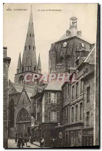 Cartes postales Guingamp La rue de Notre Dame