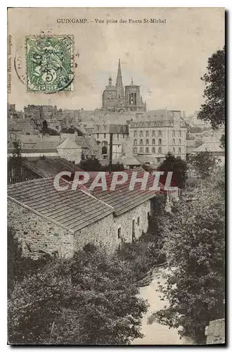 Cartes postales Guingamp Vue prise des Ponts St Michel