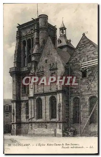 Ansichtskarte AK Guingamp L'Eglise Notre Dame de Bon Secours Facade meridionale