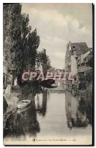 Ansichtskarte AK Guingamp La Trieux au Pont Saint Michel