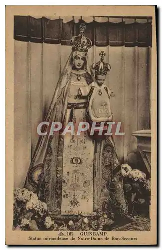 Cartes postales Guingamp Statue miraculeuse de Notre Dame de Bon Secours