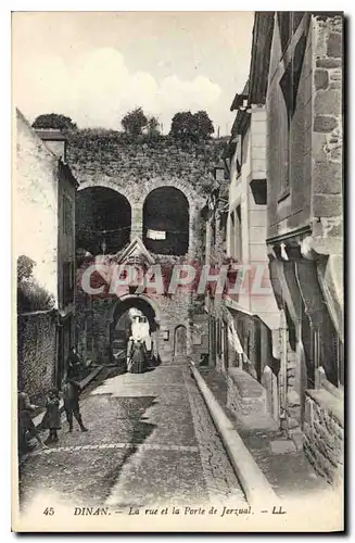 Cartes postales Dinan La rue et la Porte de Jerzual