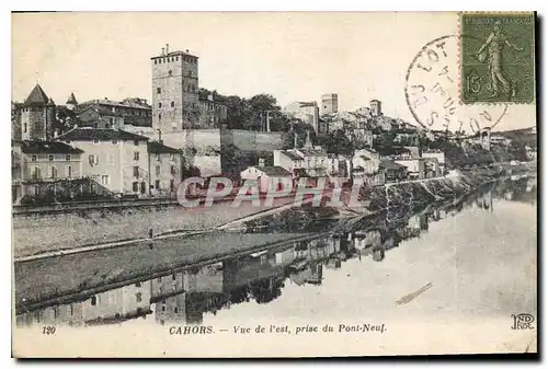 Ansichtskarte AK Cahors Vue de l'est prise du Pont Neuf